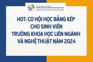 Hot: Cơ hội học bằng kép cho sinh viên Trường Khoa học liên ngành và Nghệ thuật năm 2024