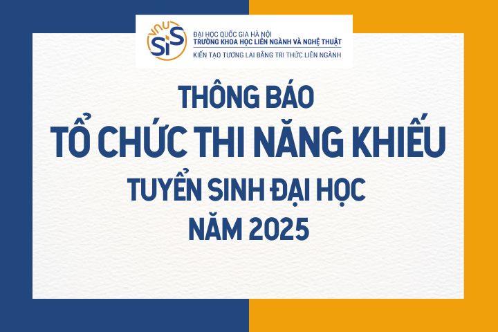 thông báo tổ chức thi năng khiếu tuyển sinh đại học năm 2025