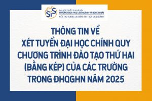 Thông tin về xét tuyển bằng đại học ngành thứ hai của các trường trong ĐHQGHN