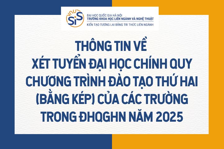 Thông tin về xét tuyển bằng đại học ngành thứ hai của các trường trong ĐHQGHN